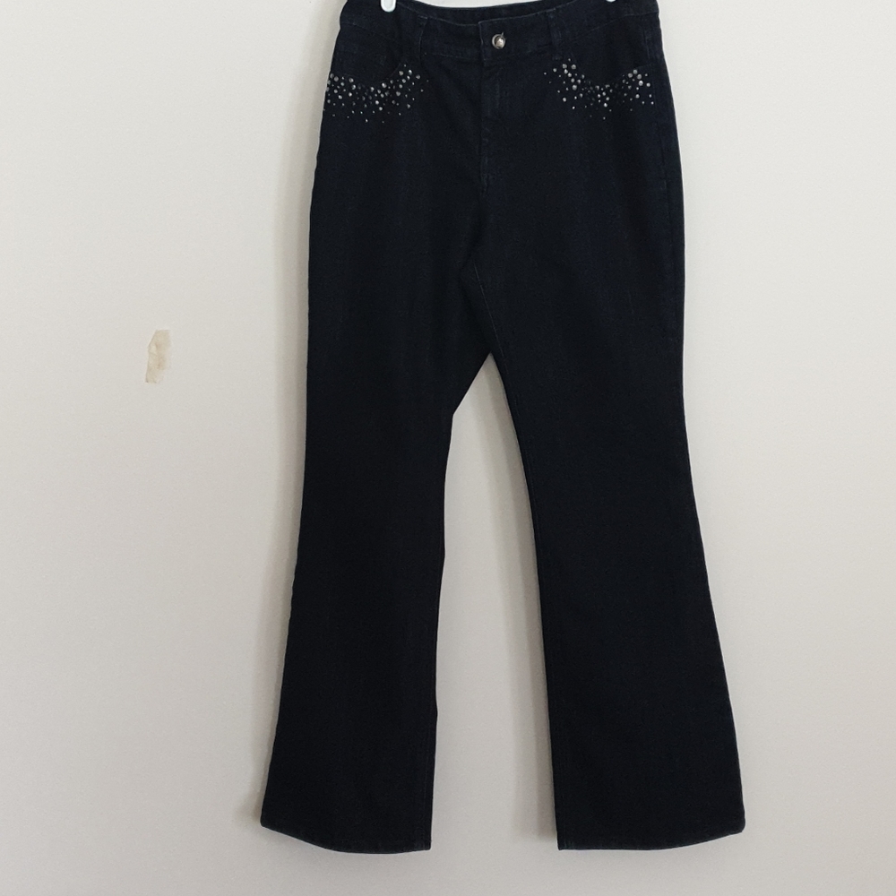 Chico's Platinum Rhinestone Jeans